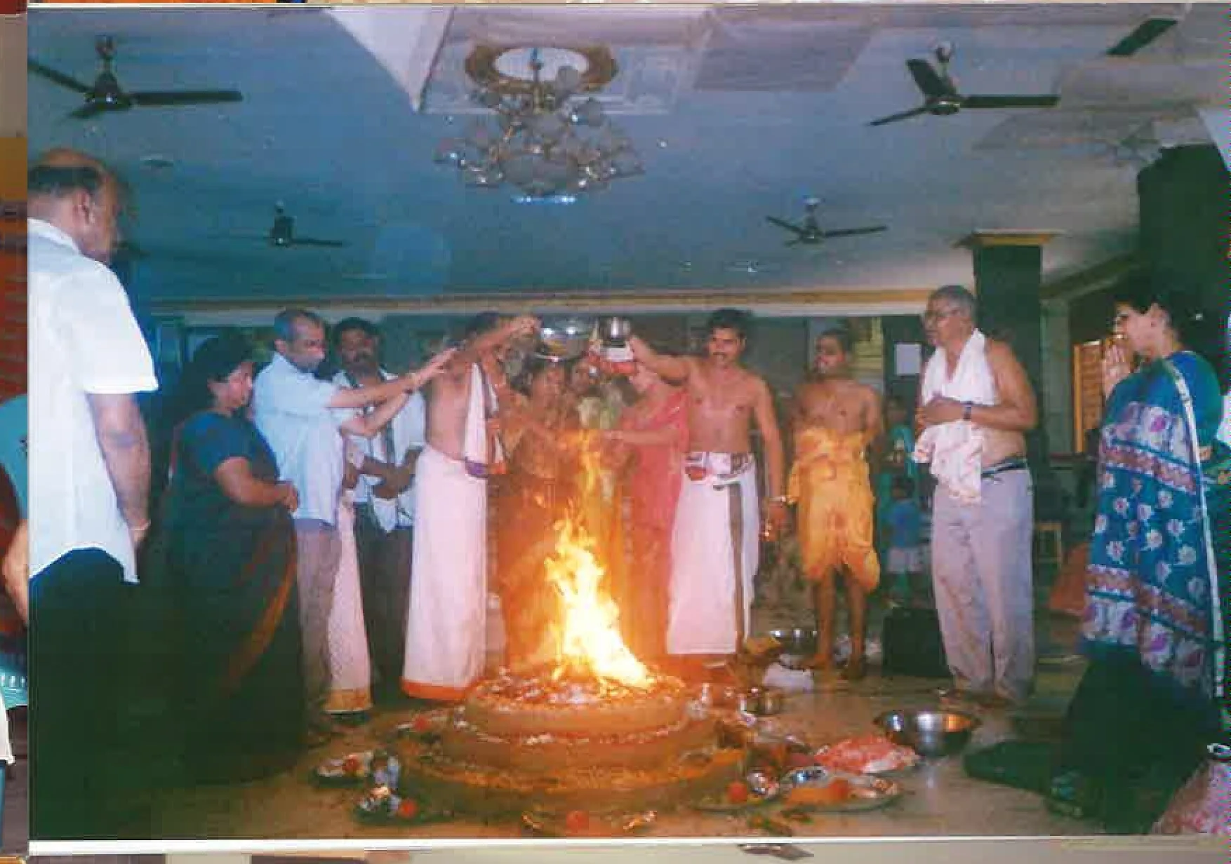 1990 — The first temple building