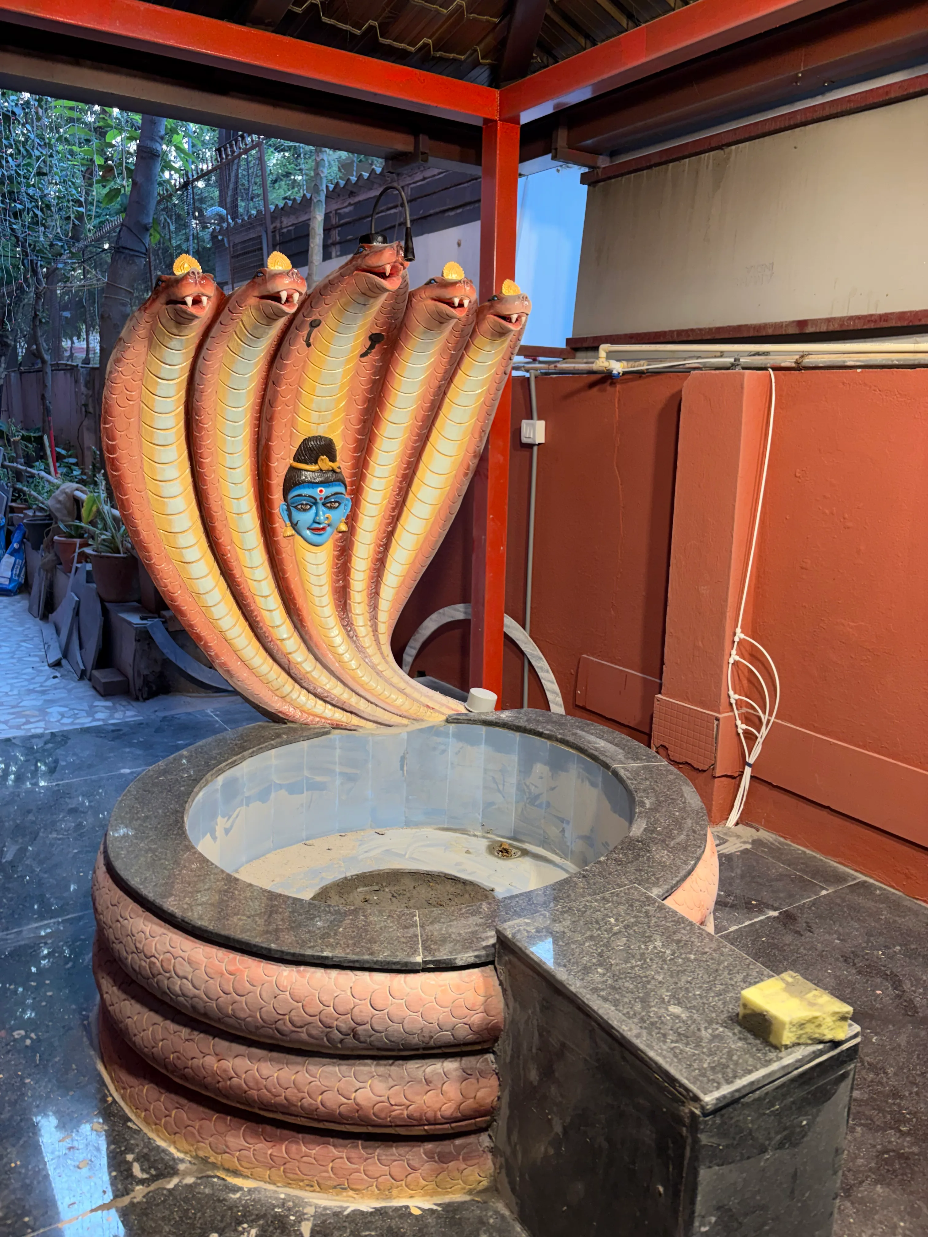 Panchamukha Shiva pratishtapana preparations