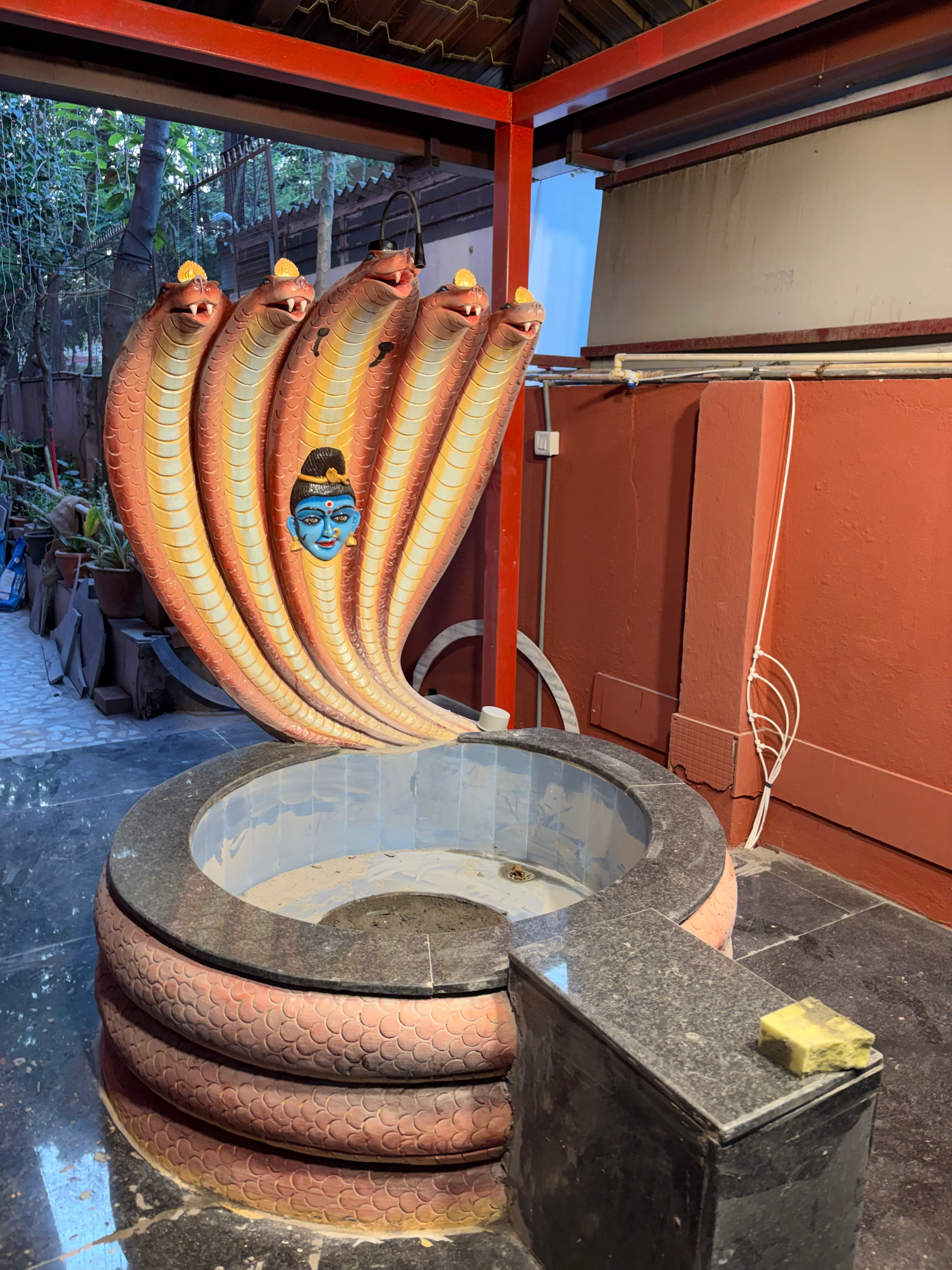 Panchamukha Shiva pratishtapana preparations