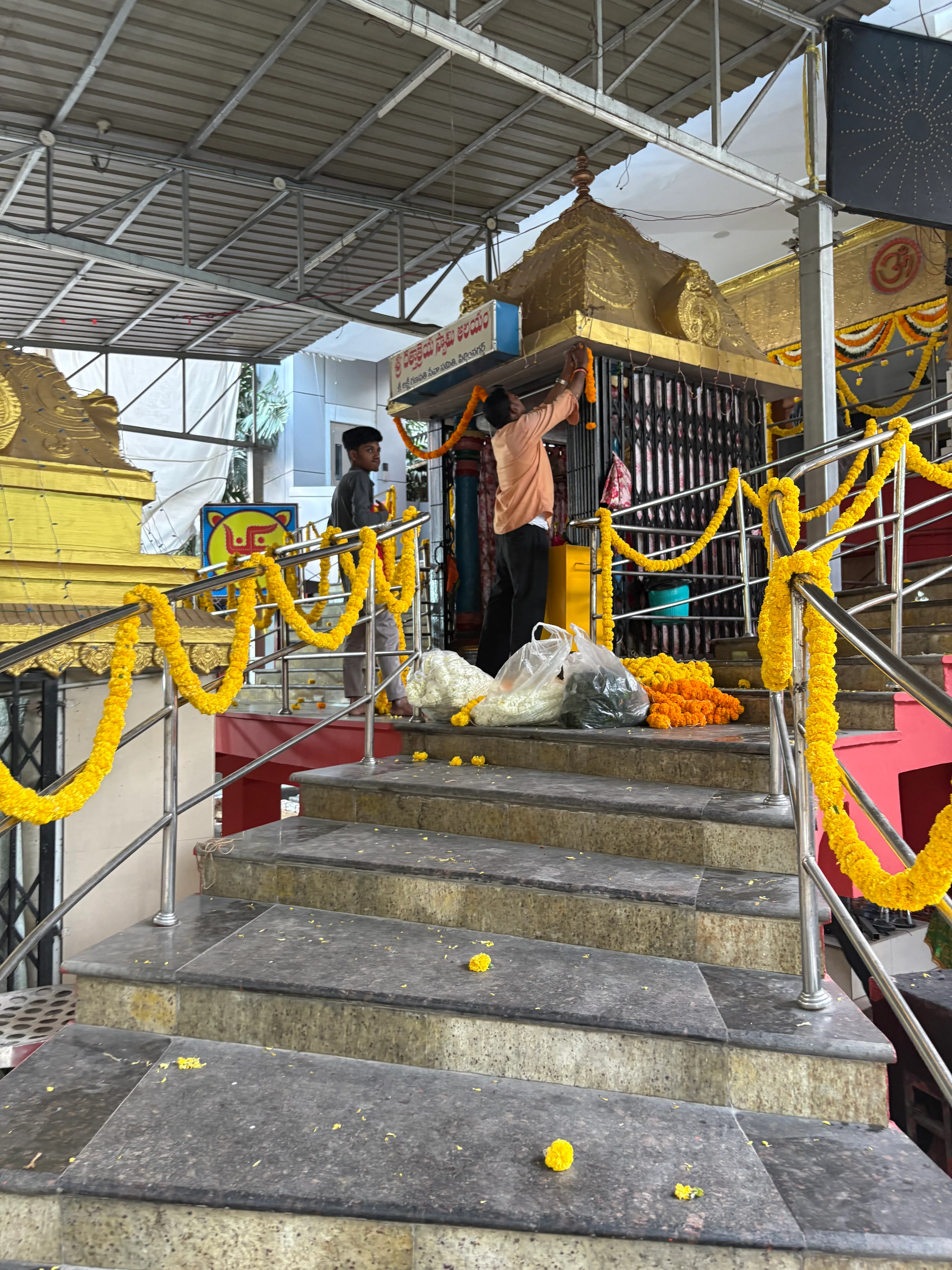 Panchamukha Shiva pratishtapana preparations