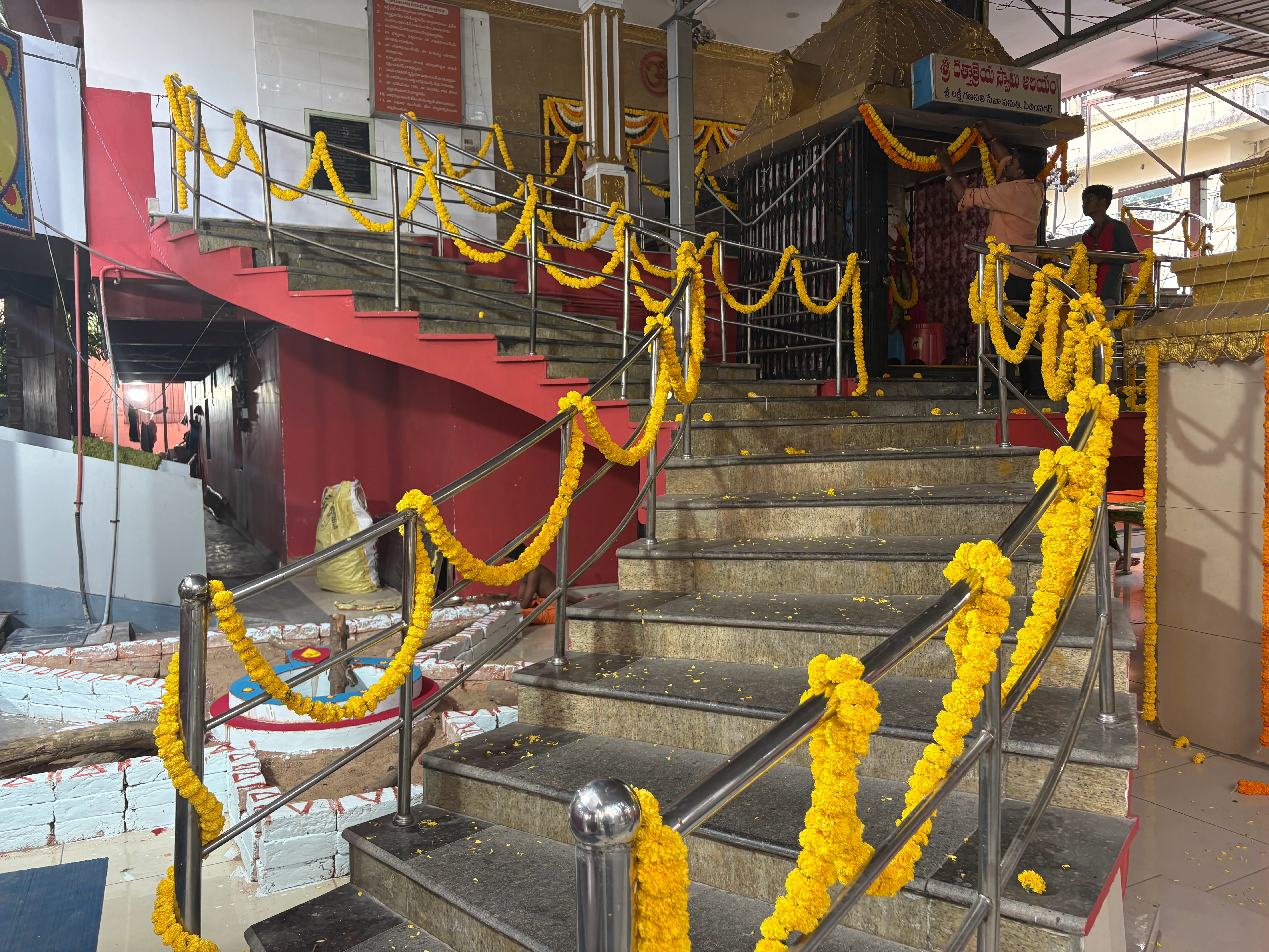 Panchamukha Shiva pratishtapana preparations