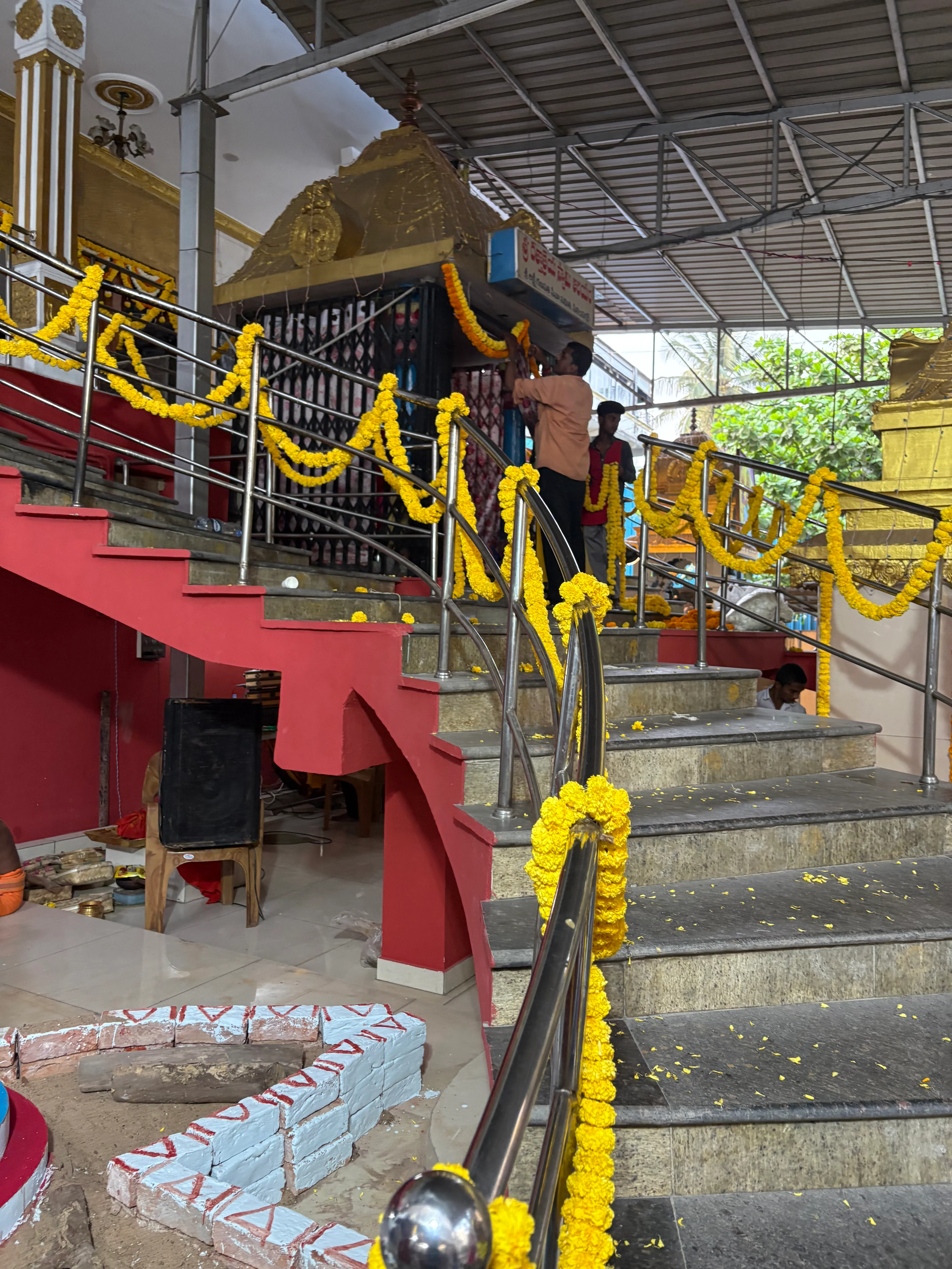 Panchamukha Shiva pratishtapana preparations